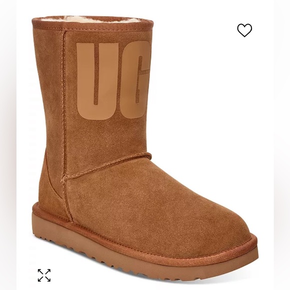 Classic short rubber logo UGG boots - Picture 3 of 5